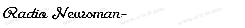 Radio Newsman字体转换